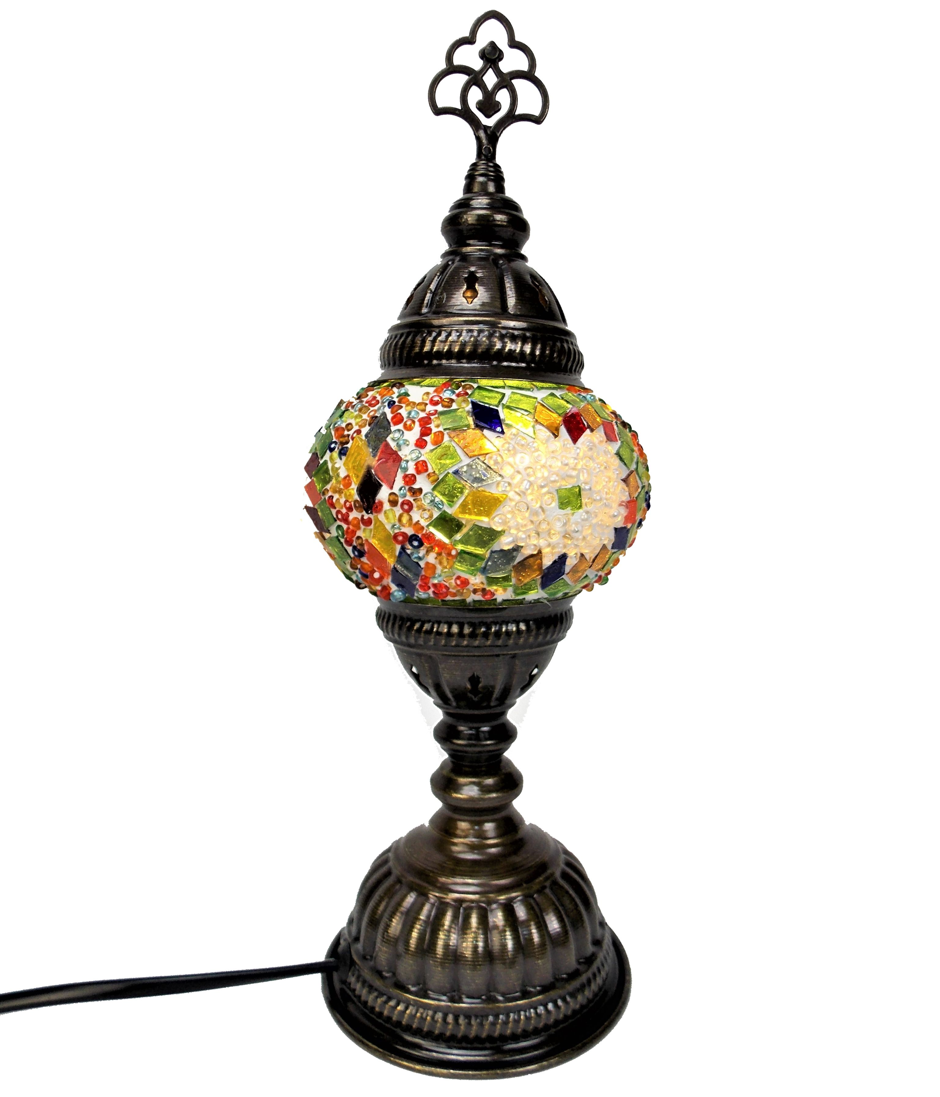 Lampa din sticla mozaic din Turcia  h30cm