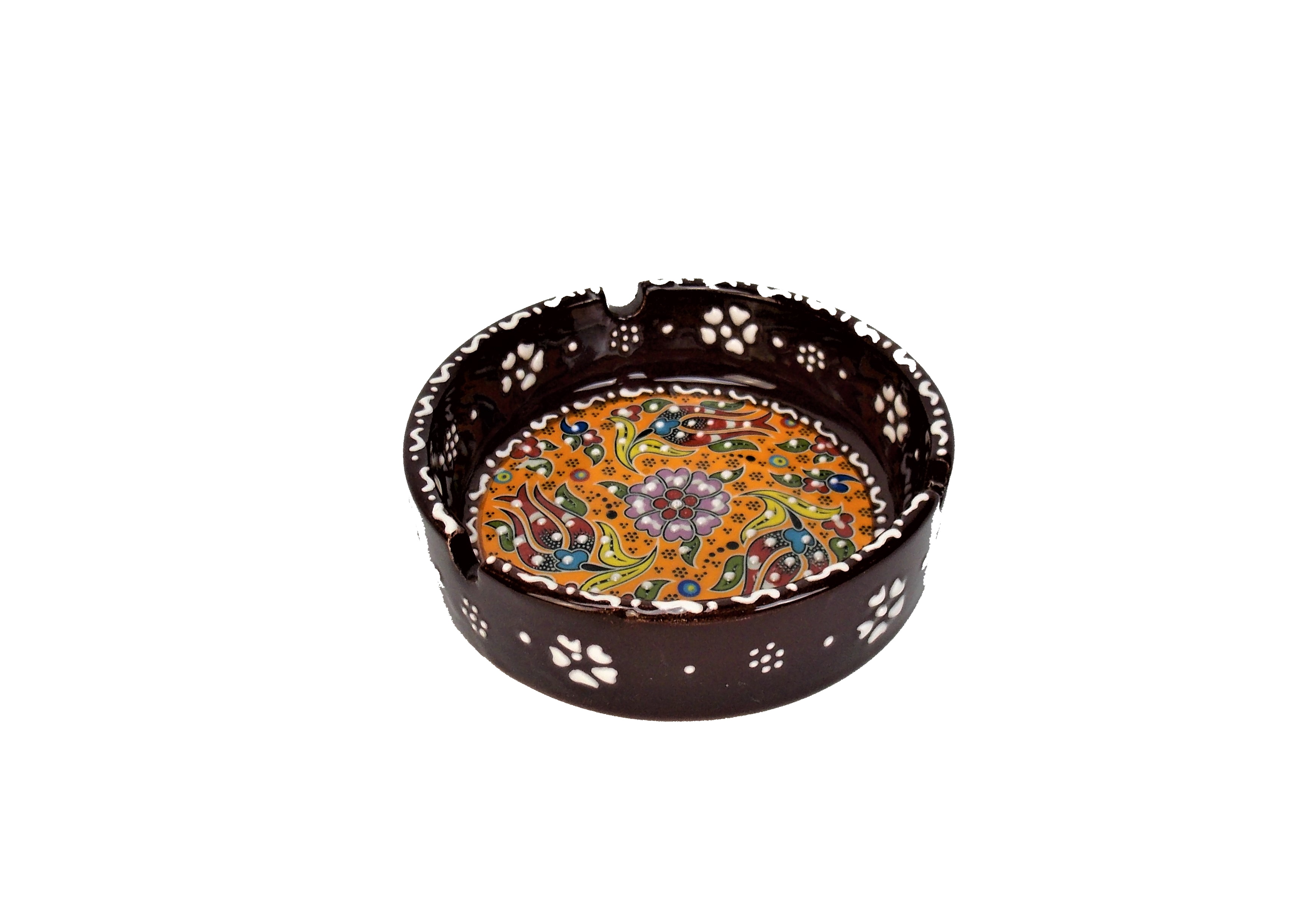 Scrumiere din ceramica orientala  handmade -10 cm