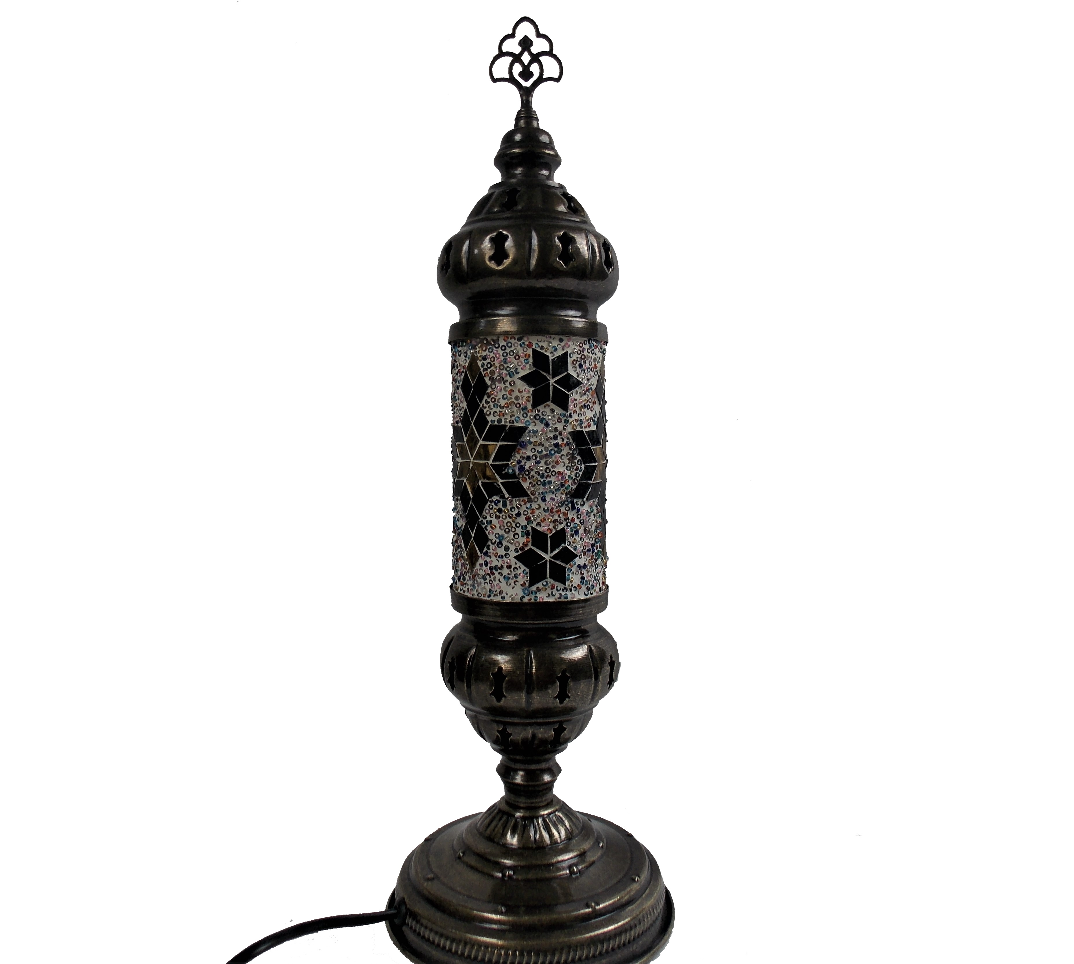 Lampa  stil turcesc mozaic handmade model cilindru
