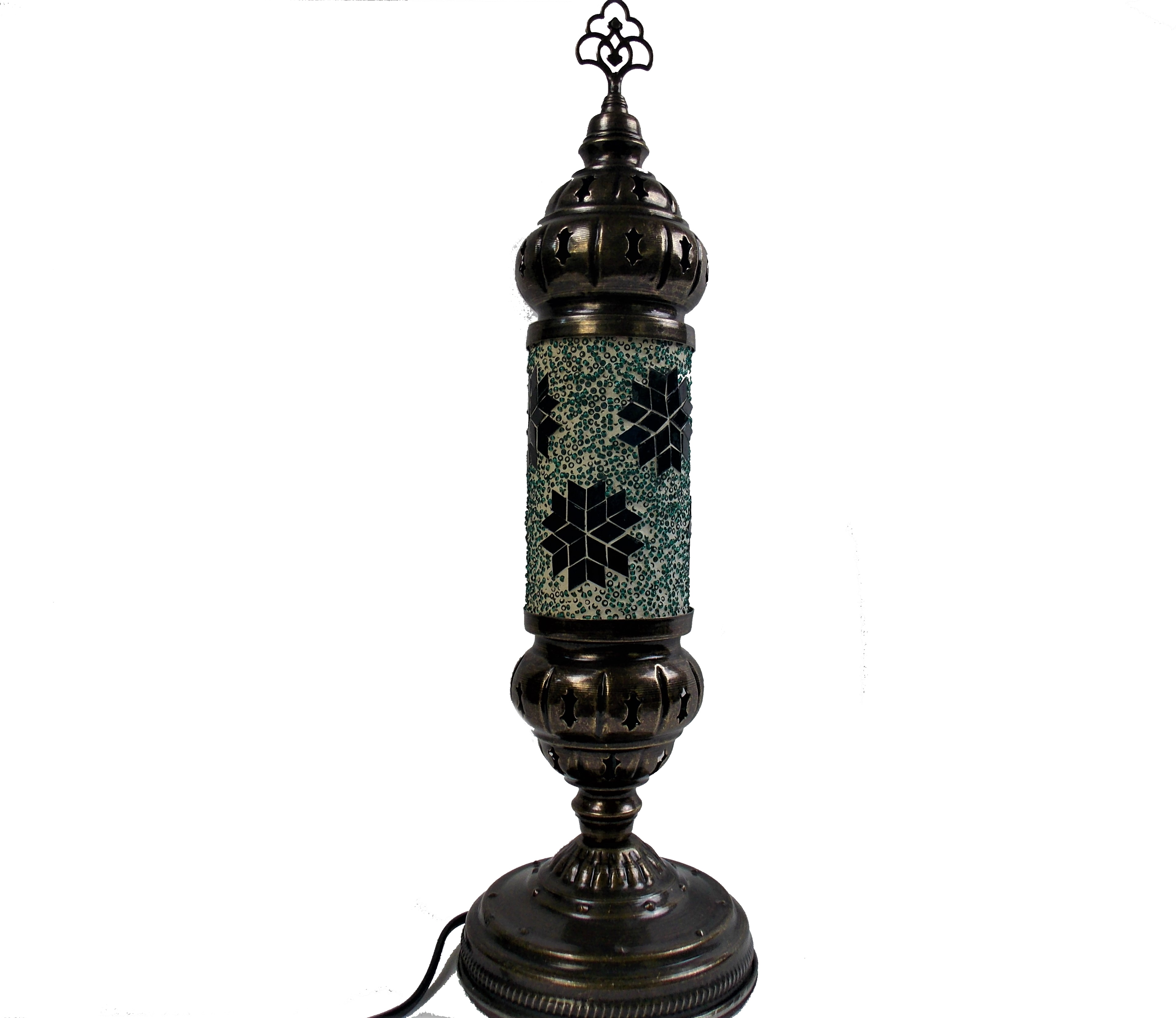 Lampa stil turcesc din mozaic handmade