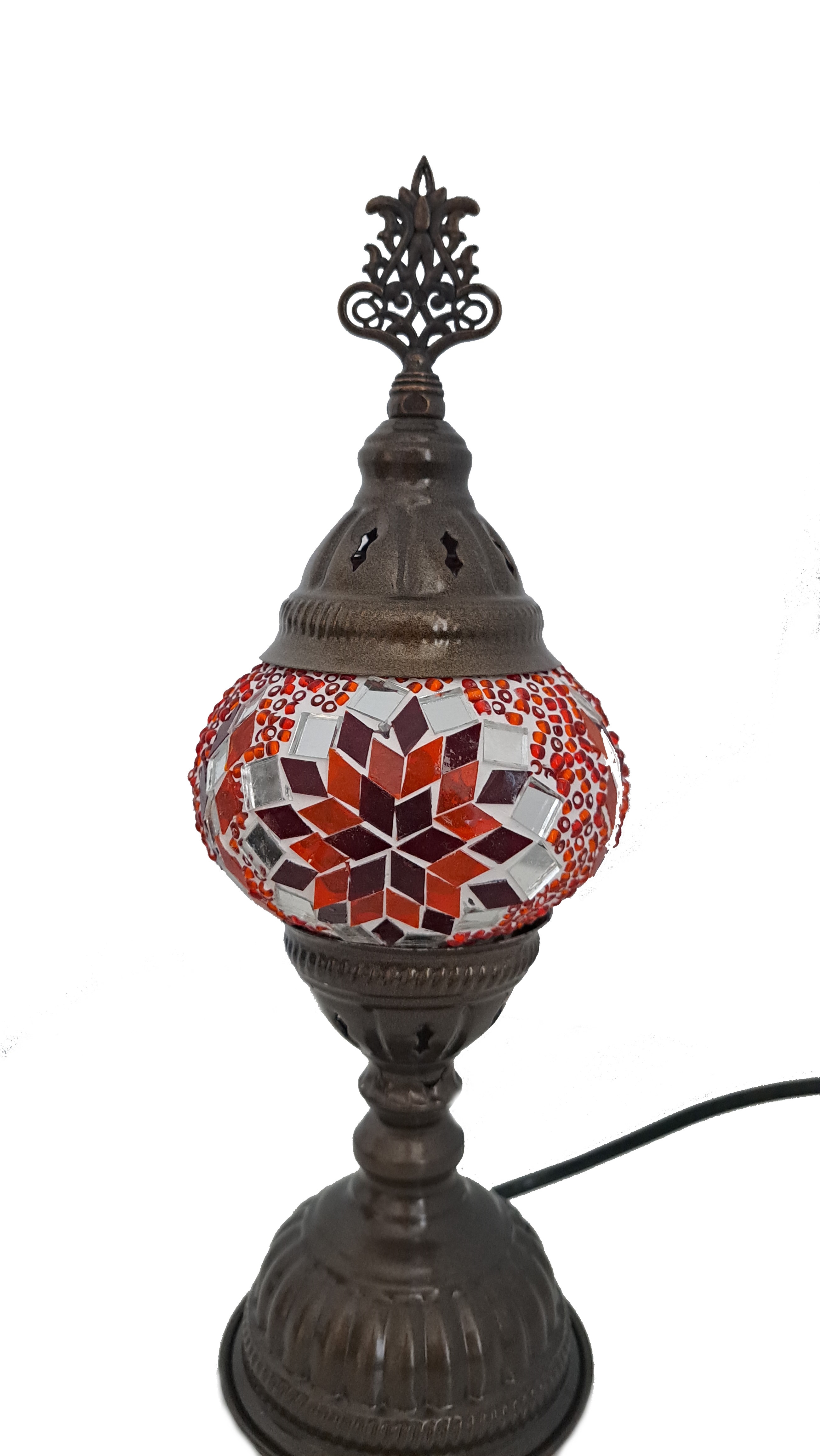 Lampa turceasca din mozaic handmade h 30 cm