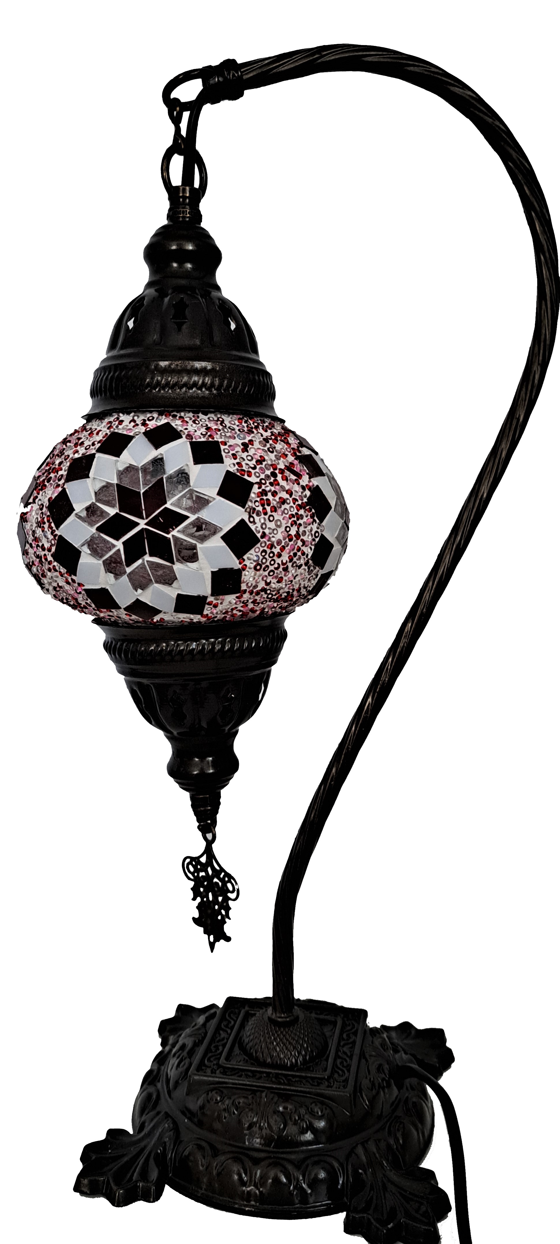 Lampa turceasca din mozaic handmade h 41 cm