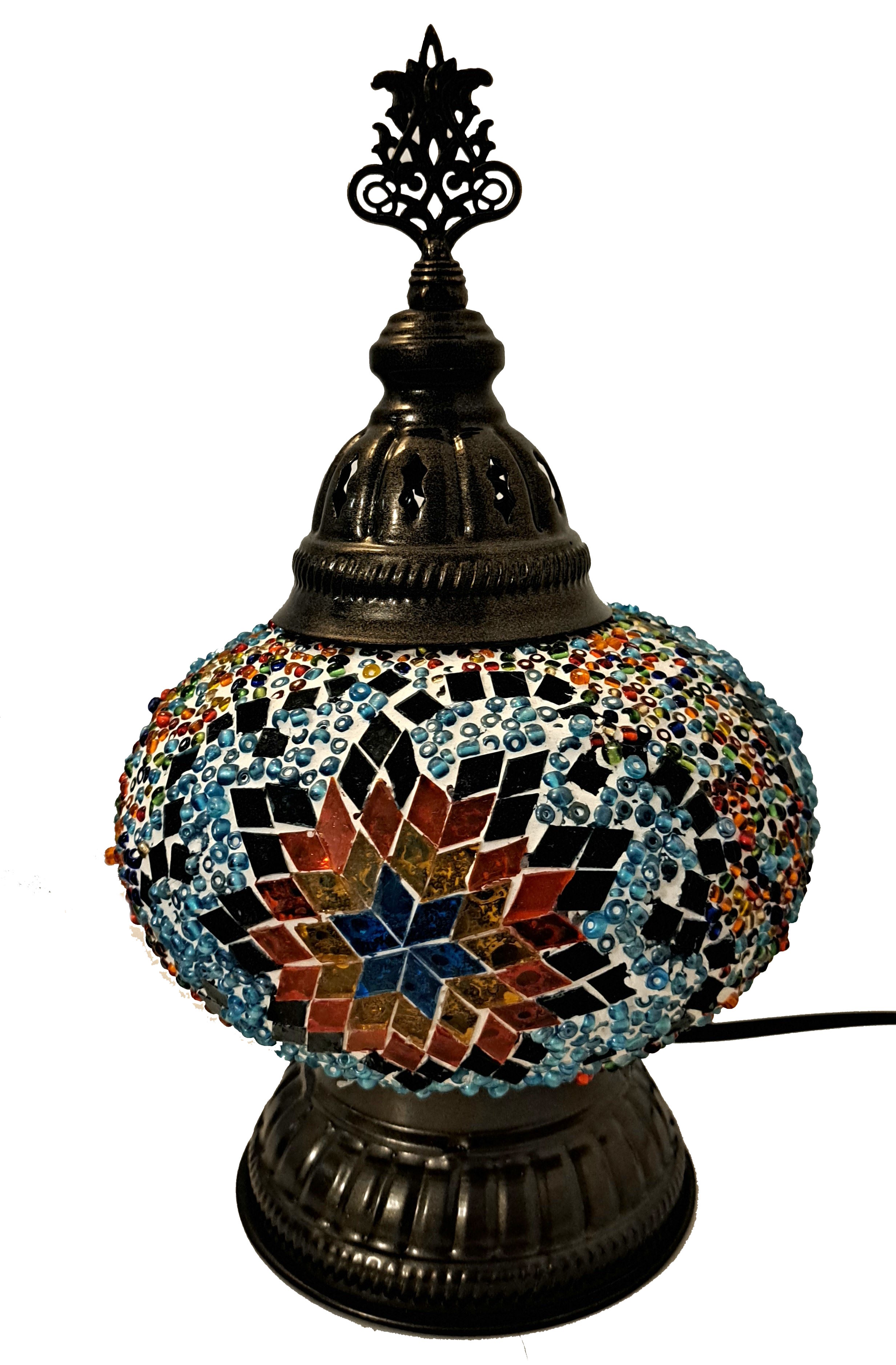 Lampa mozaic stil turcesc